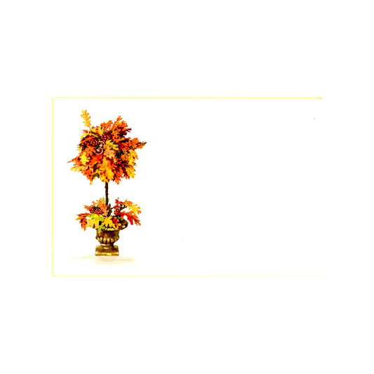 FALL TOPIARY -BLANK STOCK INVITATION