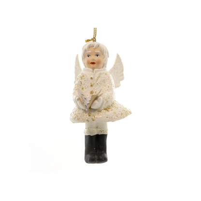 FATHER FROST SINGING ANGEL BELL ORNAMENT