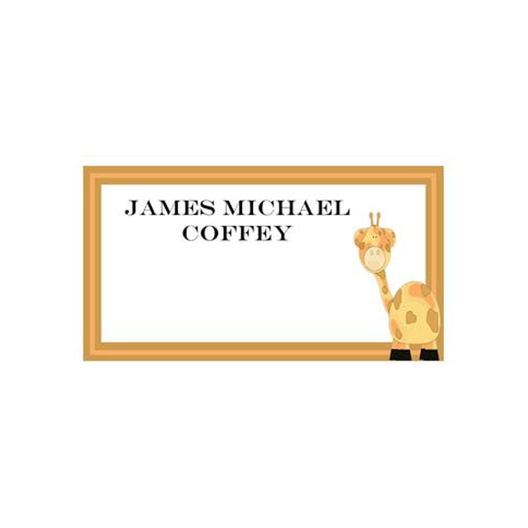 FAT BODY GIRAFFE PERSONALIZED GIFT OR CALLING CARDS