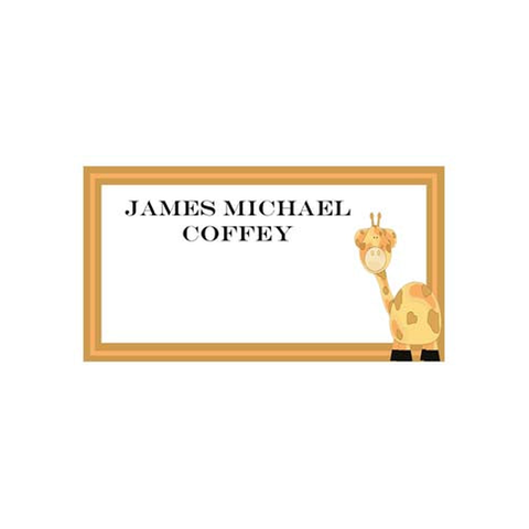 FAT BODY GIRAFFE PERSONALIZED GIFT OR CALLING CARDS