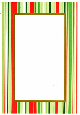 FESTIVE STRIPES - BLANK INVITATION