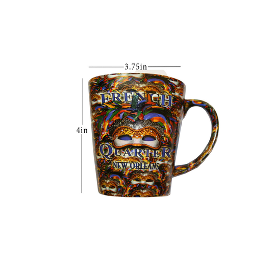 FEATHERED MASK MUG