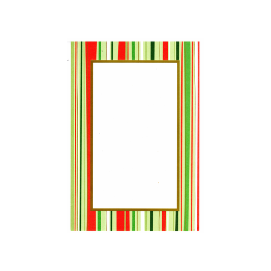 FESTIVE STRIPES - BLANK INVITATION