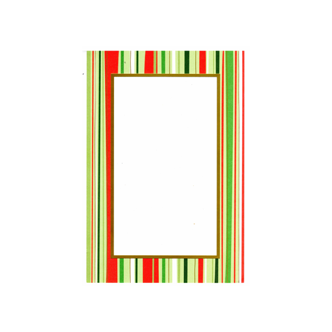 FESTIVE STRIPES - BLANK INVITATION