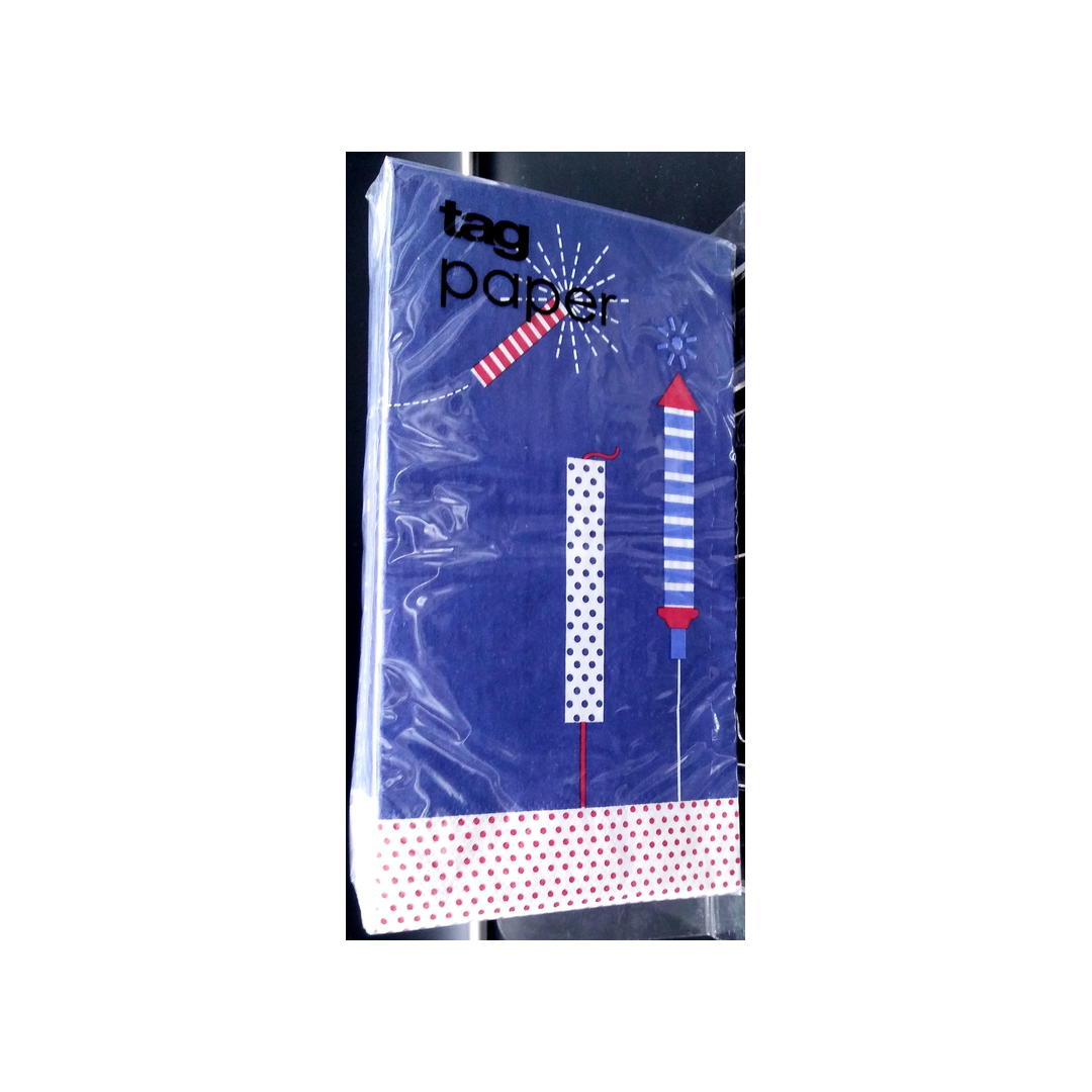 FIRECRACKERS PAPER GUEST TOWEL