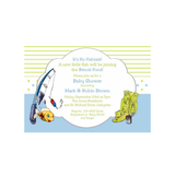 FISHING BOY AND GIRL CUSTOM INVITATION