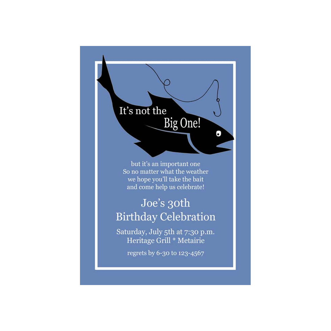 FISH SILHOUETTE CUSTOM INVITATION