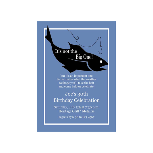 FISH SILHOUETTE CUSTOM INVITATION