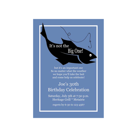 FISH SILHOUETTE CUSTOM INVITATION