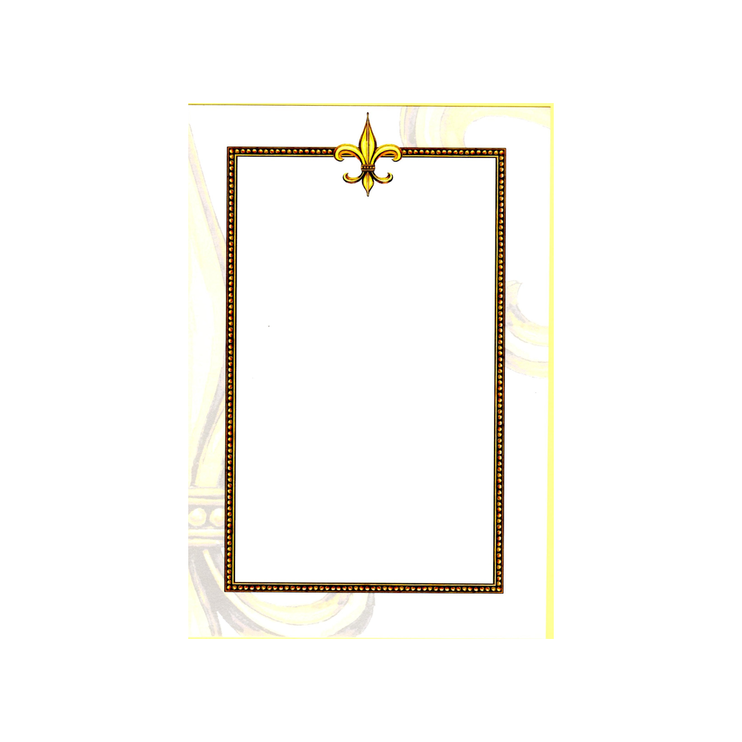 FLEUR DE LIS MEDLEY - BLANK STOCK INVITATION