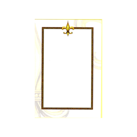 FLEUR DE LIS MEDLEY - BLANK STOCK INVITATION