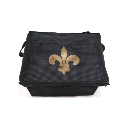 FLEUR DE LIS NYLON INSULATED LUNCH BAG
