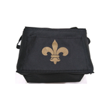 FLEUR DE LIS NYLON INSULATED LUNCH BAG