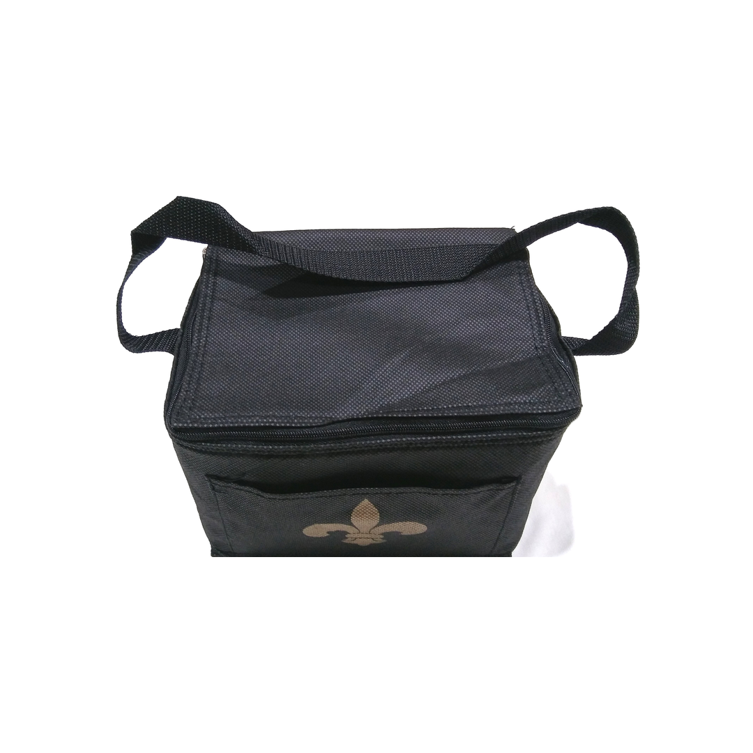 FLEUR DE LIS NYLON INSULATED LUNCH BAG