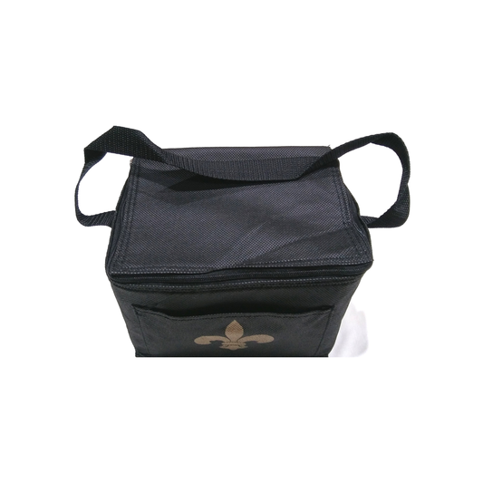 FLEUR DE LIS NYLON INSULATED LUNCH BAG