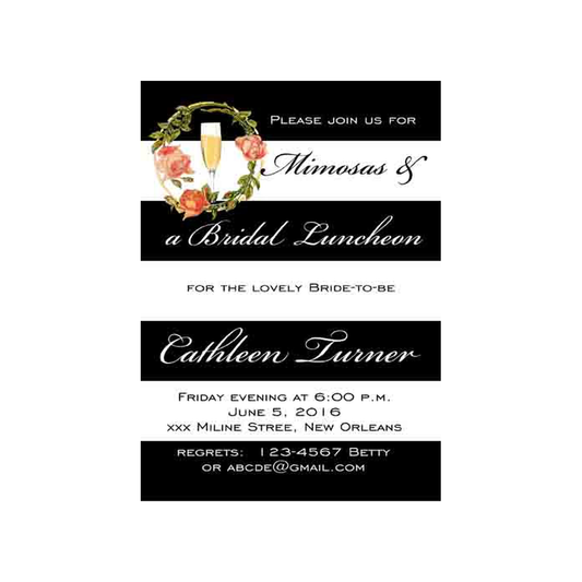 FLORAL MIMOSA CUSTOM INVITATION