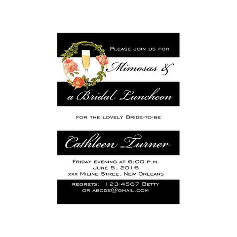 FLORAL MIMOSA CUSTOM INVITATION