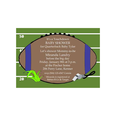 FOOTBALL CUSTOM INVITATION