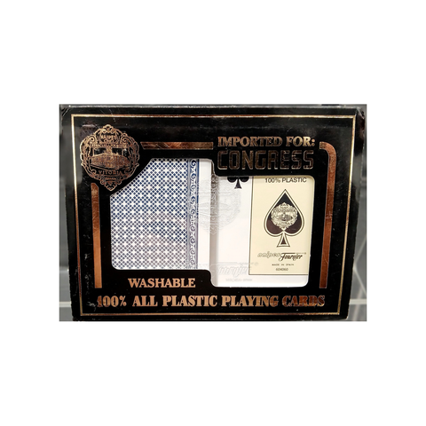 FOURNIER/CONGRESS 100% PLASTIC IMPORTED BRIDGE CARDS