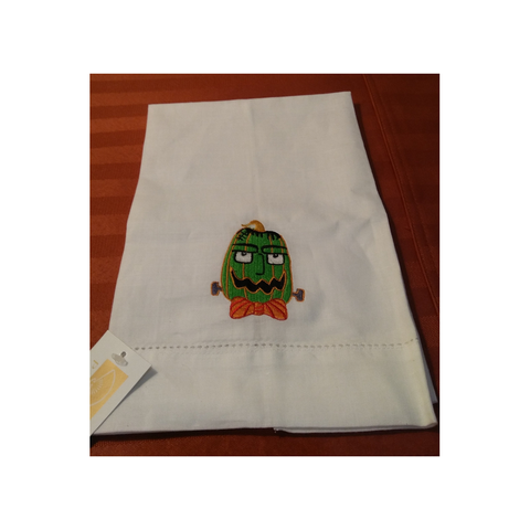FRANKIE PUMPKIN LINEN GUEST TOWEL