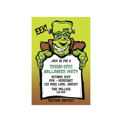 FRIENDLY FRANKIE CUSTOM INVITATION