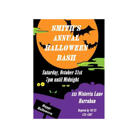 FULL MOON CUSTOM INVITATION