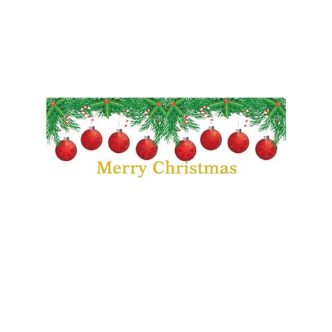 GARLAND OF ORNAMENTS PERSONALIZED GIFT OR CALLING CARDS