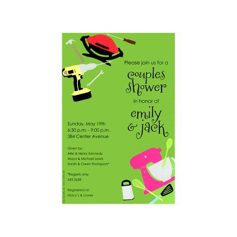 GIFTS IN CORNER - BLANK STOCK INVITATIONS