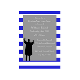 GIRL OR BOY SILHOUETTE GRADUATE CUSTOM INVITATION