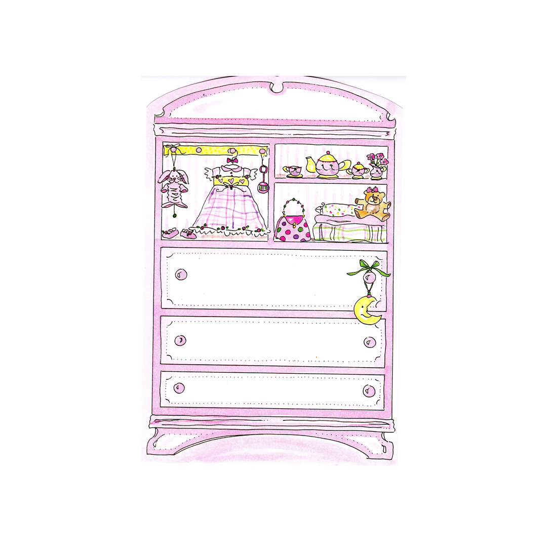 GIRL'S ARMOIRE - BLANK INVITATION