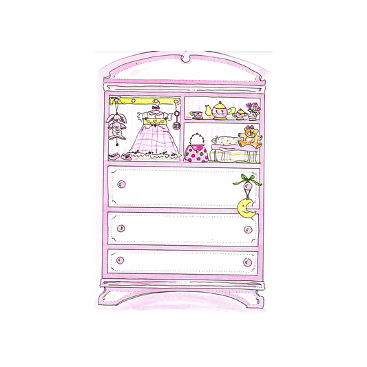 GIRL'S ARMOIRE - BLANK INVITATION
