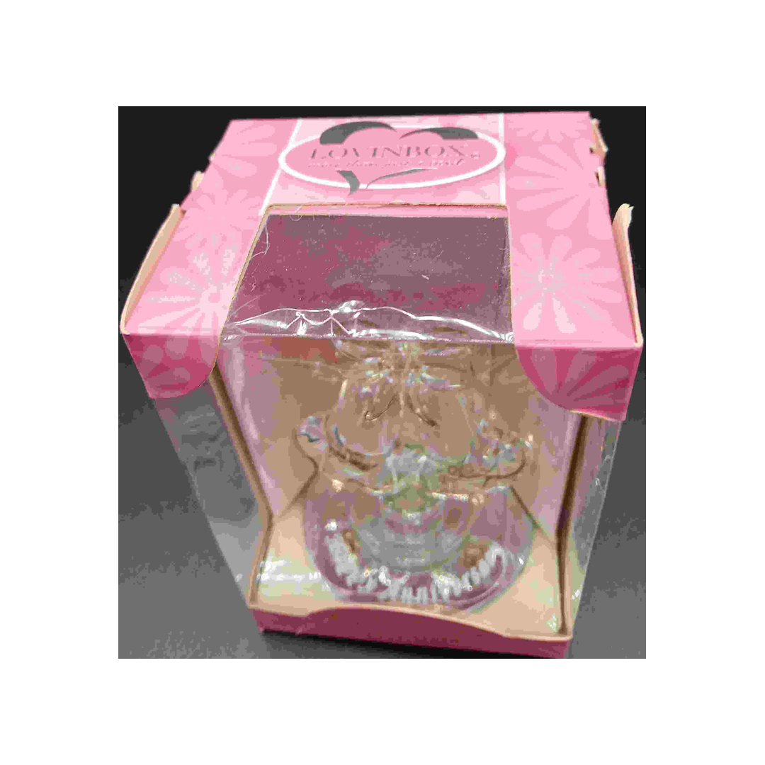 GLASS ANNIVERSARY WEDDING BELLS FIGURINE