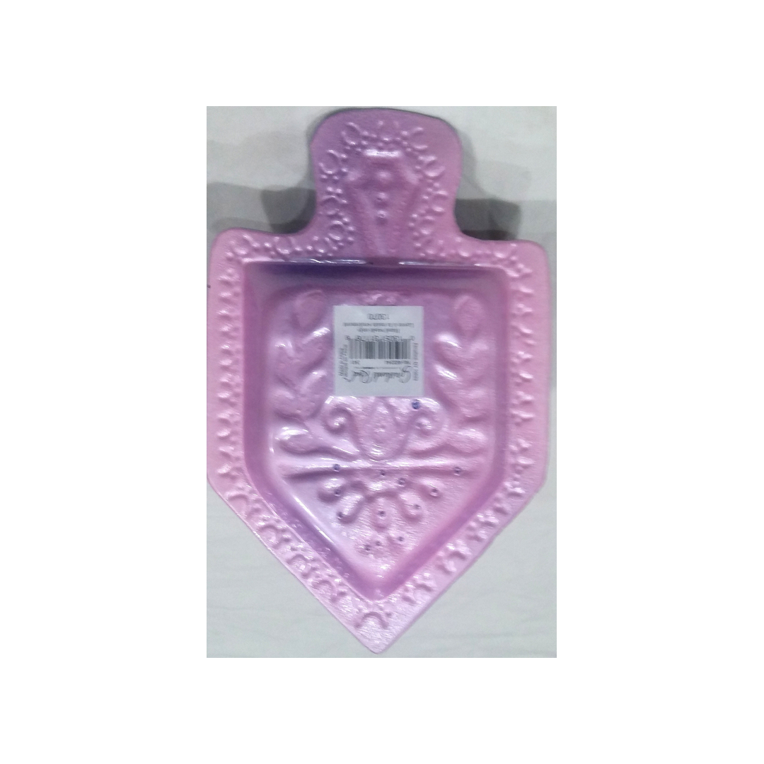 GLASS DREIDEL SHAPED PLATE