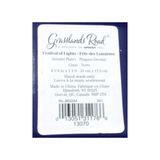 GLASS DREIDEL SHAPED PLATE