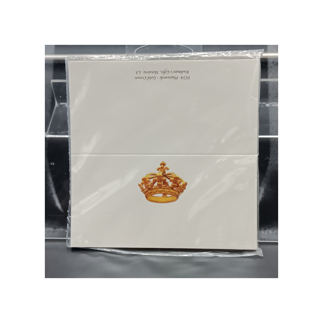 GOLD CROWN PLACE CARDS