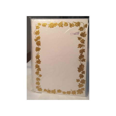 GOLD FOIL LEAF - BLANK STOCK INVITATION