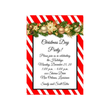 GOLD ORNAMENTS GARLAND CUSTOM INVITATION