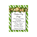 GOLD ORNAMENTS GARLAND CUSTOM INVITATION