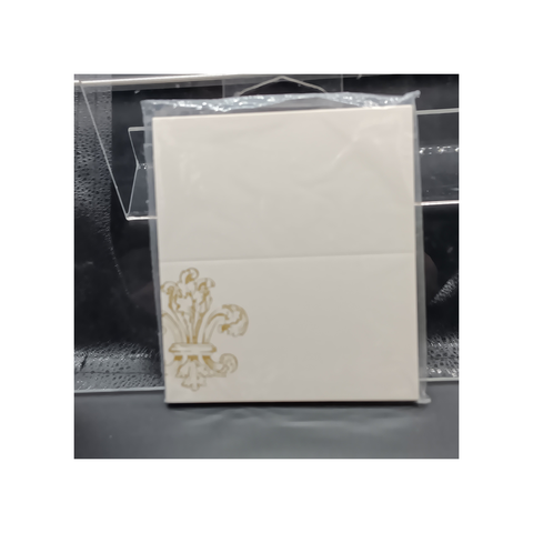 GOLD WHIMSICAL FLEUR DE LIS PLACE CARDS