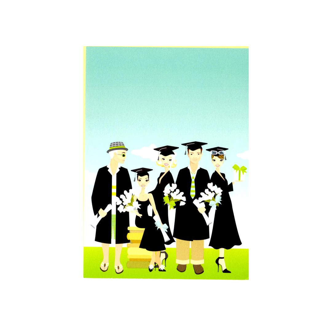 GRADUATION GROUP - BLANK STOCK INVITATION