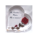 GRANDMOTHER'S WISDOM ACRYLIC HEART