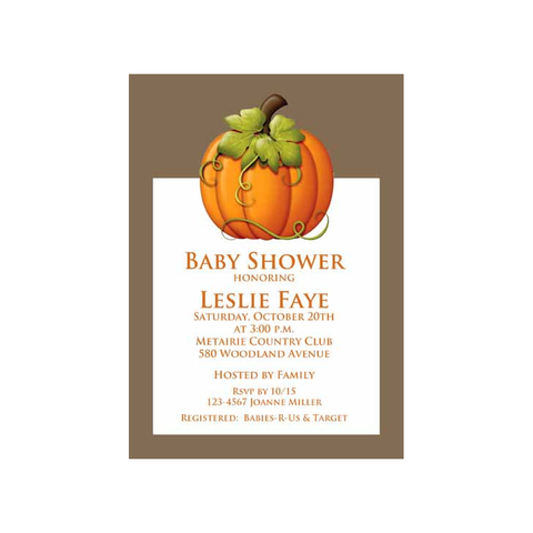 GREAT PUMPKIN CUSTOM INVITATION