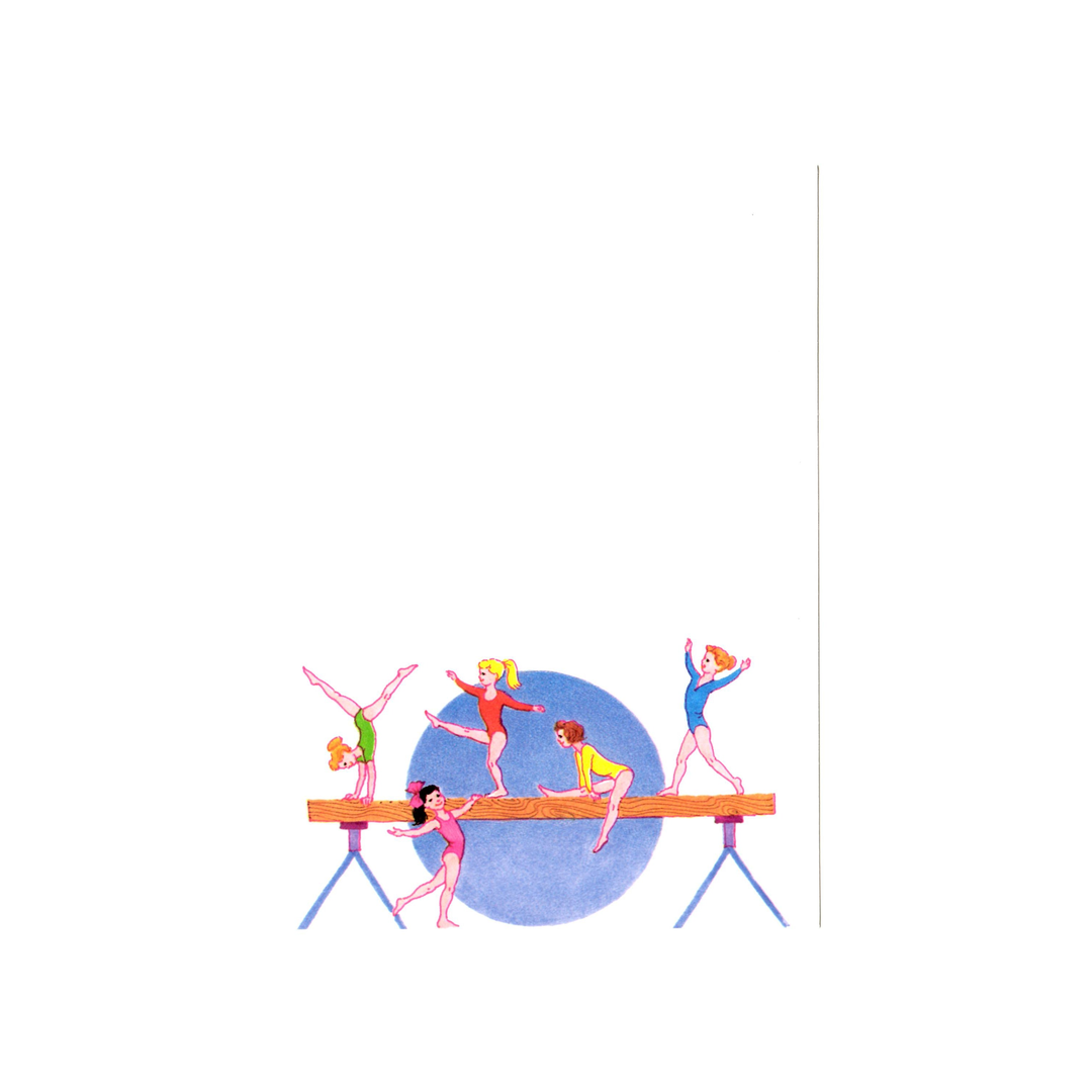 GYMNASTICS GIRLS - BLANK STOCK INVITATION