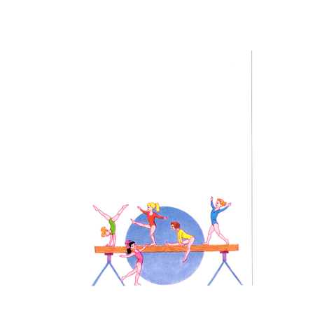 GYMNASTICS GIRLS - BLANK STOCK INVITATION