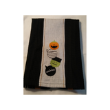 HALLOWEEN BLACK KITCHEN TOWEL