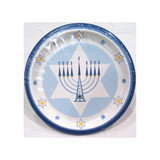 HANUKKAH LIGHTS 6 3/4 INCH PAPER PLATES
