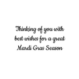HAPPY FAT TUESDAY - MARDI GRAS GREETING CARD