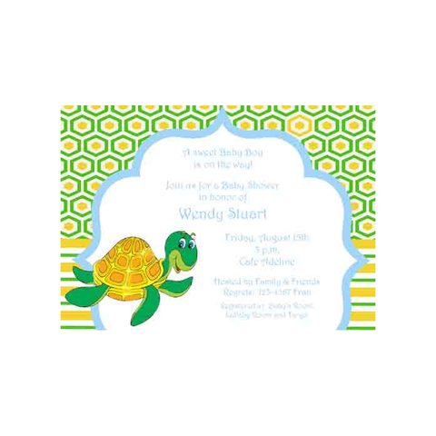 HAPPY TURTLE CUSTOM INVITATION