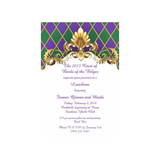 HARLEQUIN FLEUR DE LIS CUSTOM INVITATION