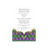 HARLEQUIN FLEUR DE LIS CUSTOM INVITATION